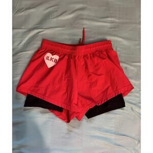 'I Love Kickboxing' Women's Shorts Black Red ILKB Small athletic